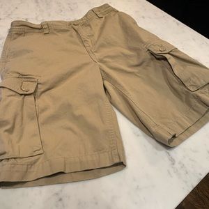 POLO RALPH LAUREN Boys Cargo Khaki Shorts Size 16 GUC